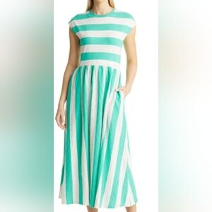 Boden Easy T-shirt Dress In Gumdrop Stripe Sz 6R